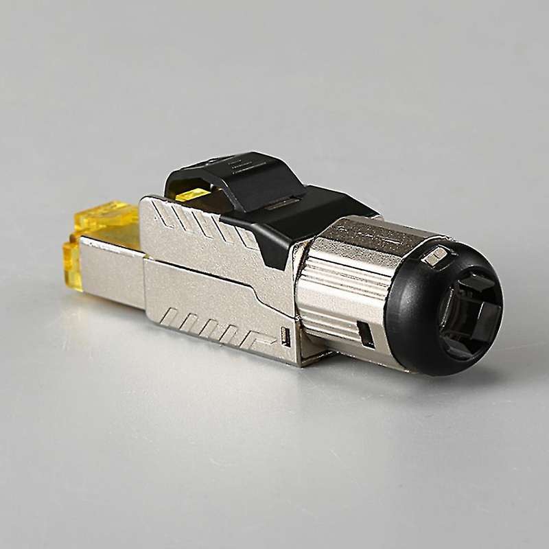 2pcs Cat8 Industrial Ethernet Connector Rj45 Shielded Field Plug Tool