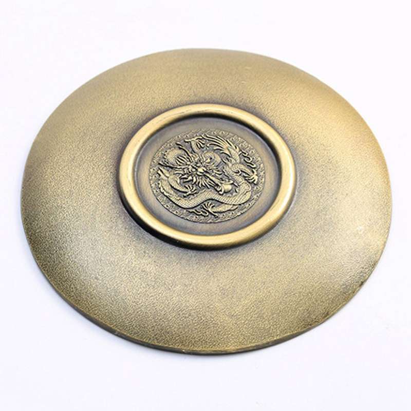 Plate Small Candle Holder,metal Christmas Tea Light Holder (bronze)