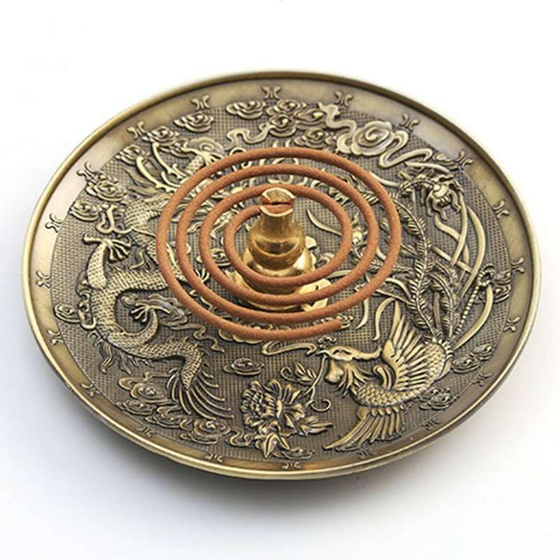 Plate Small Candle Holder,metal Christmas Tea Light Holder (bronze)