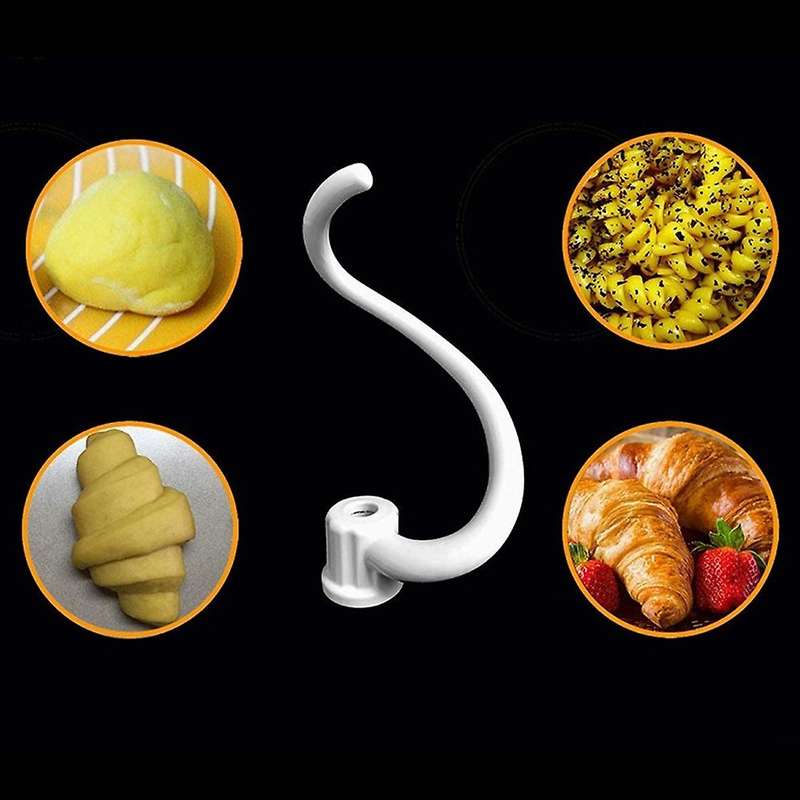 Spiral Coated Metal Dough Hook for Kitchenaid 6qt Vertical Lifting