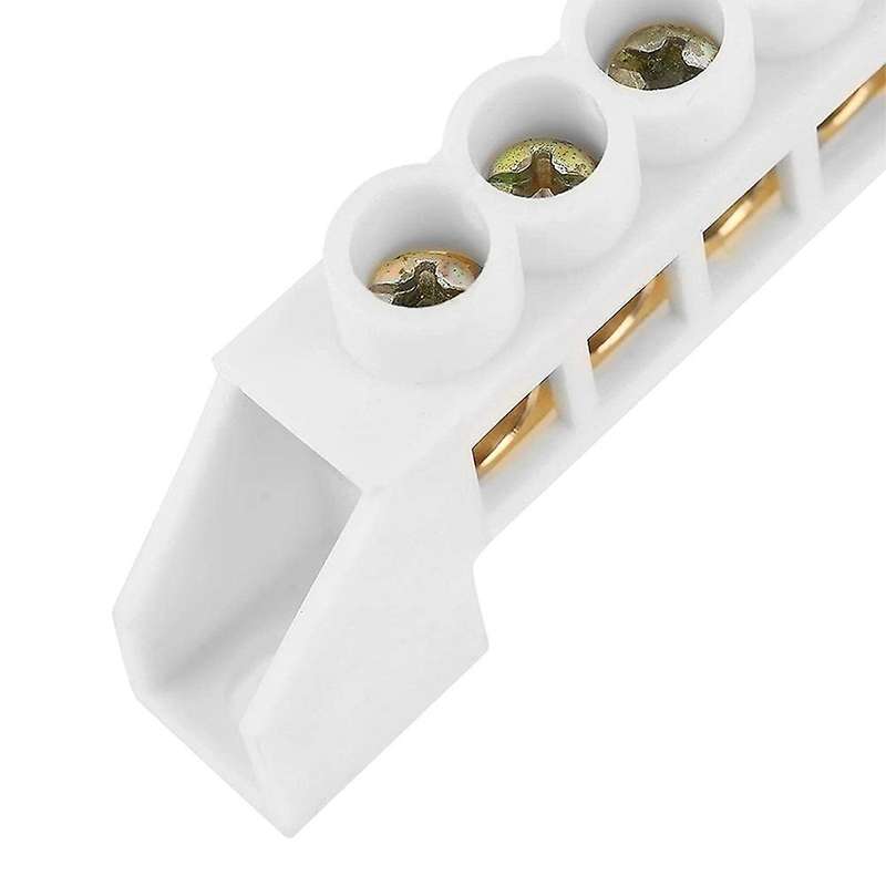 10pcs 7-hole Bridge Design Electrical Distribution Wire Screw Brass
