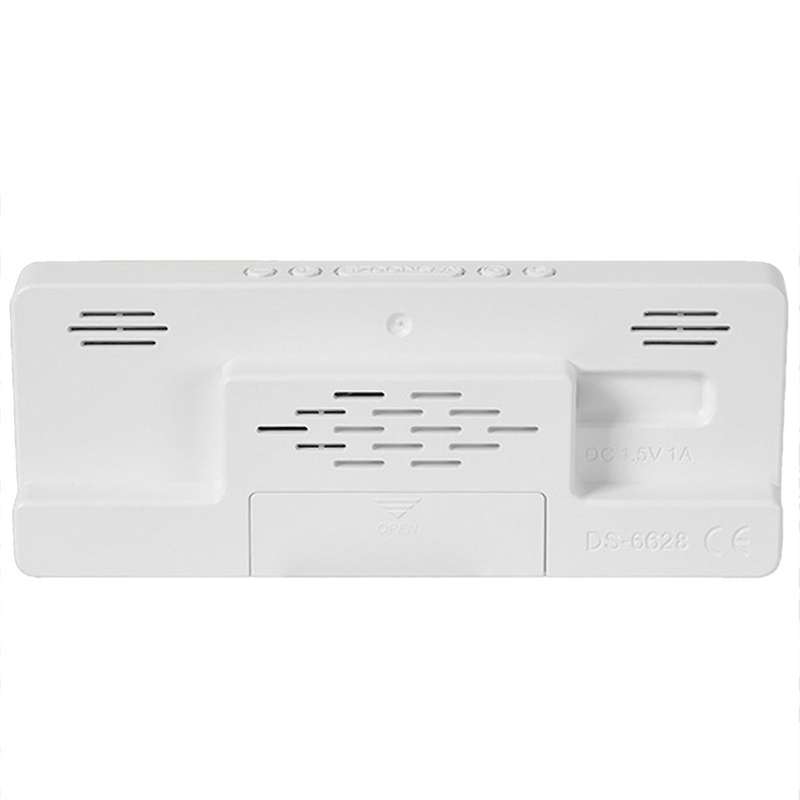 Digital Alarm Clock Led Clock Large Screen Digital Clock White