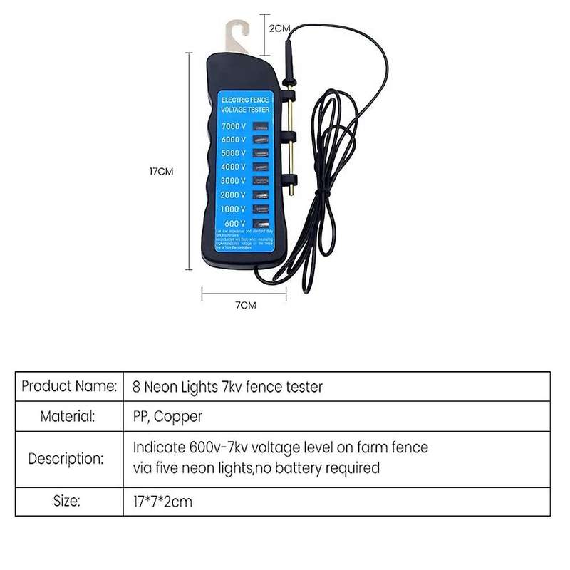 Product 2kv -12kv Voltage Electric Fence Tester,yard Fencing Tester