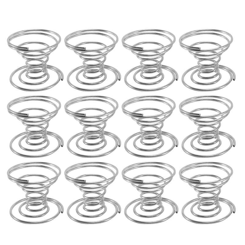 12 Pieces Plant Holder Stainless Steel Plant Display Racks Silver