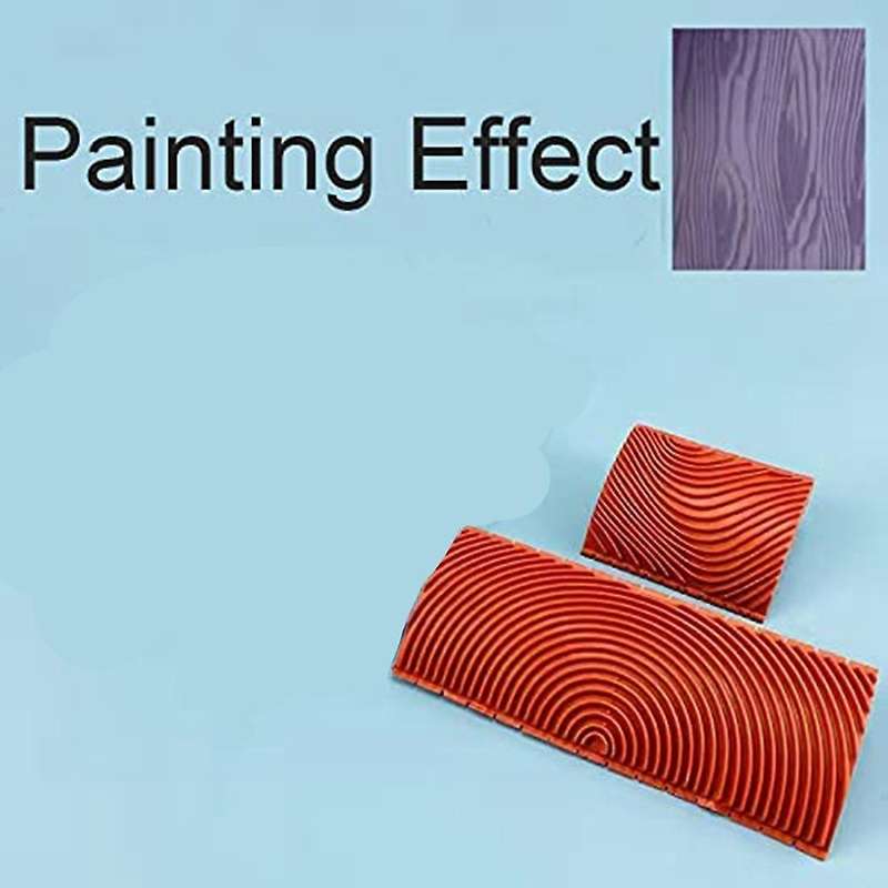 3pcs Wood Grain Painting Tool, Wood Texture Graining Tool with Handle