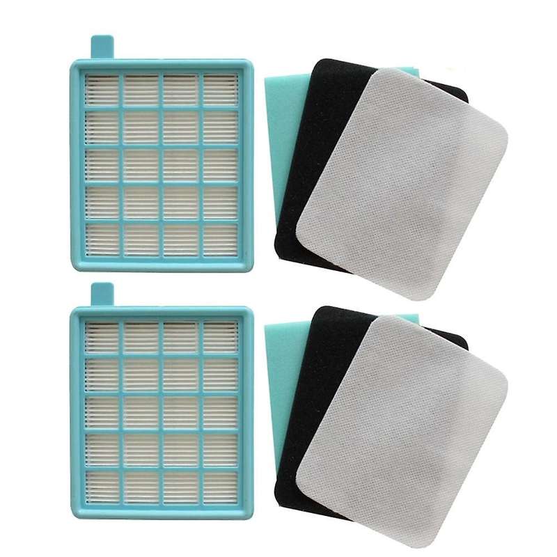 2 Kit Hepa Filters for Philips Fc8470 Fc8471 Fc8472 Fc8473 Vacuum