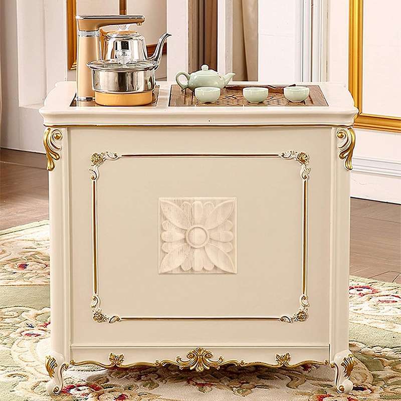 Wooden Carved Onlay Applique Unpainted Carving Decal Flower Door