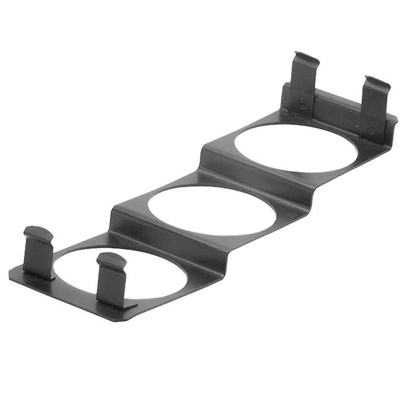 52mm Radio Slot Pod Triple Gauge Meter Panel Mount Black