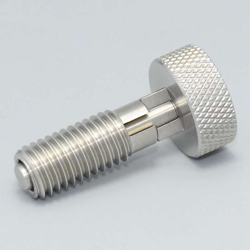 Hand Retractable Spring Plunger with Knurled Lock-out M8x1.25 ,2 Pcs