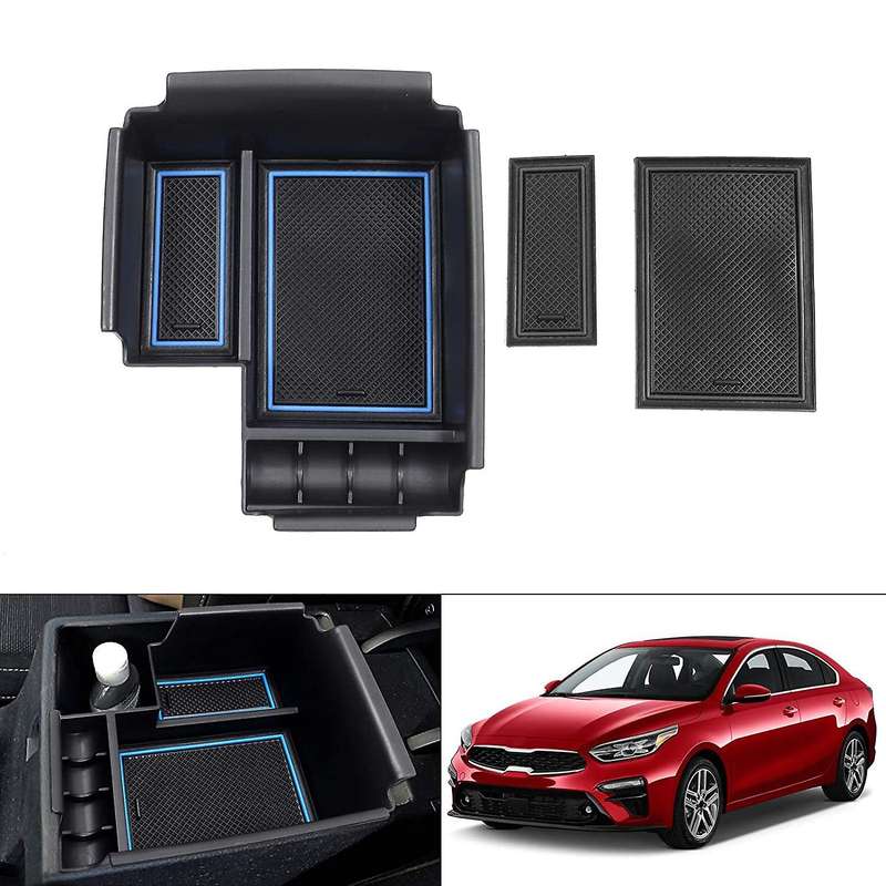 Central Console Armrest Storage Box Holder Tray for Kia Forte 2020-21