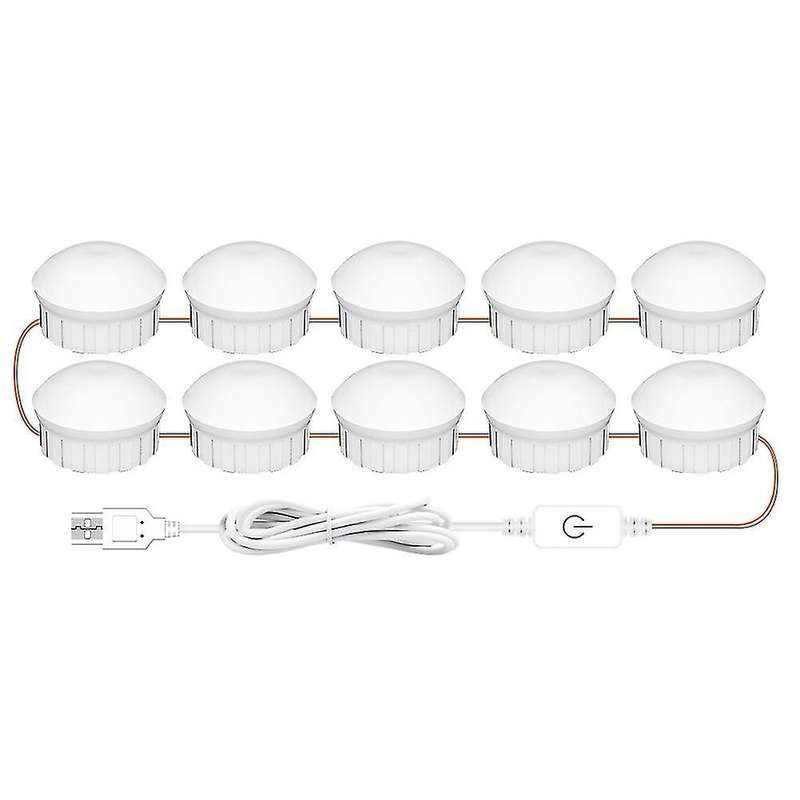 3 Colors Makeup Mirror Lamp Led Professional Press Dimming Dressing-b