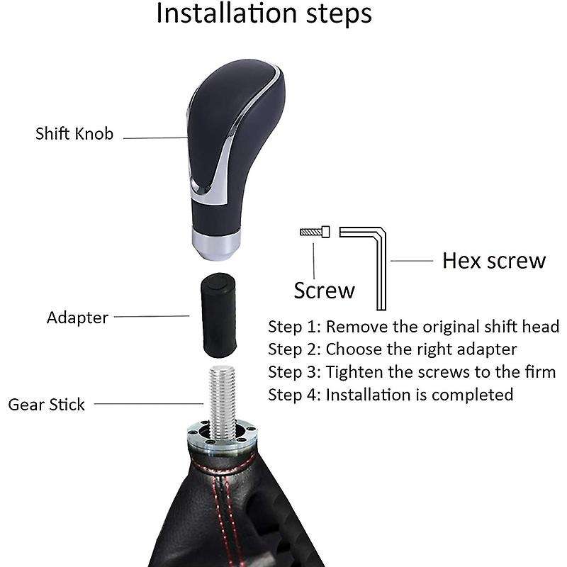 Leather Gear Stick Shift Knob, for Most Manual Transmissions