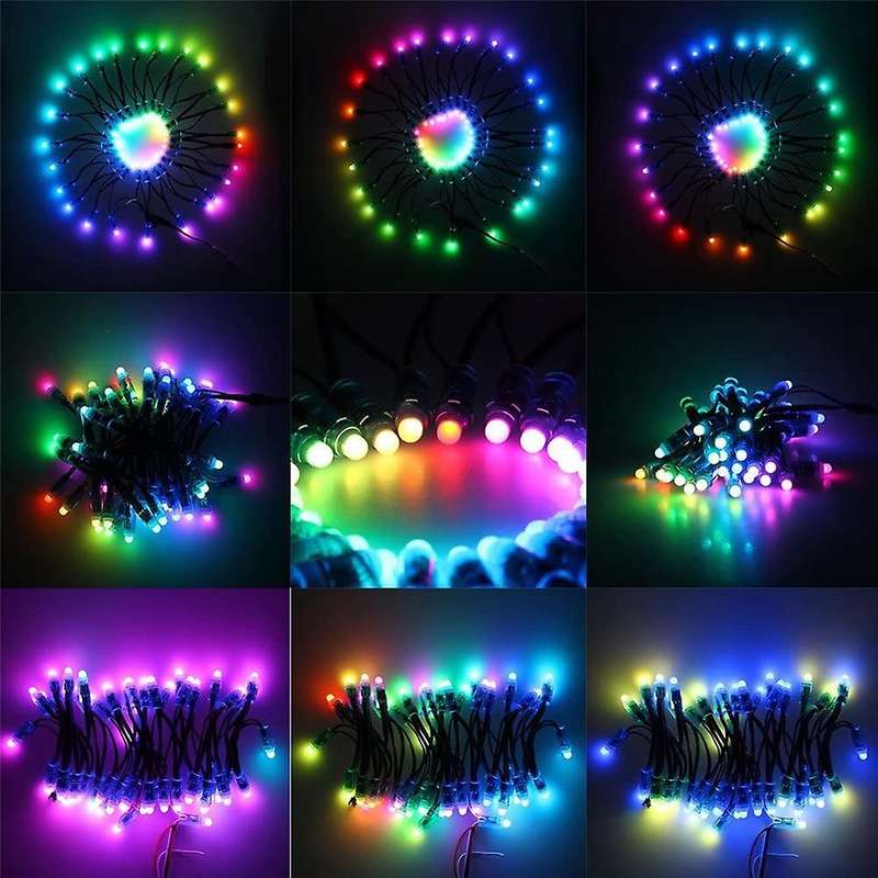 50pcs Ws2811 Rgb Led Pixels Light 12mm Color Led Module Light Dc12v