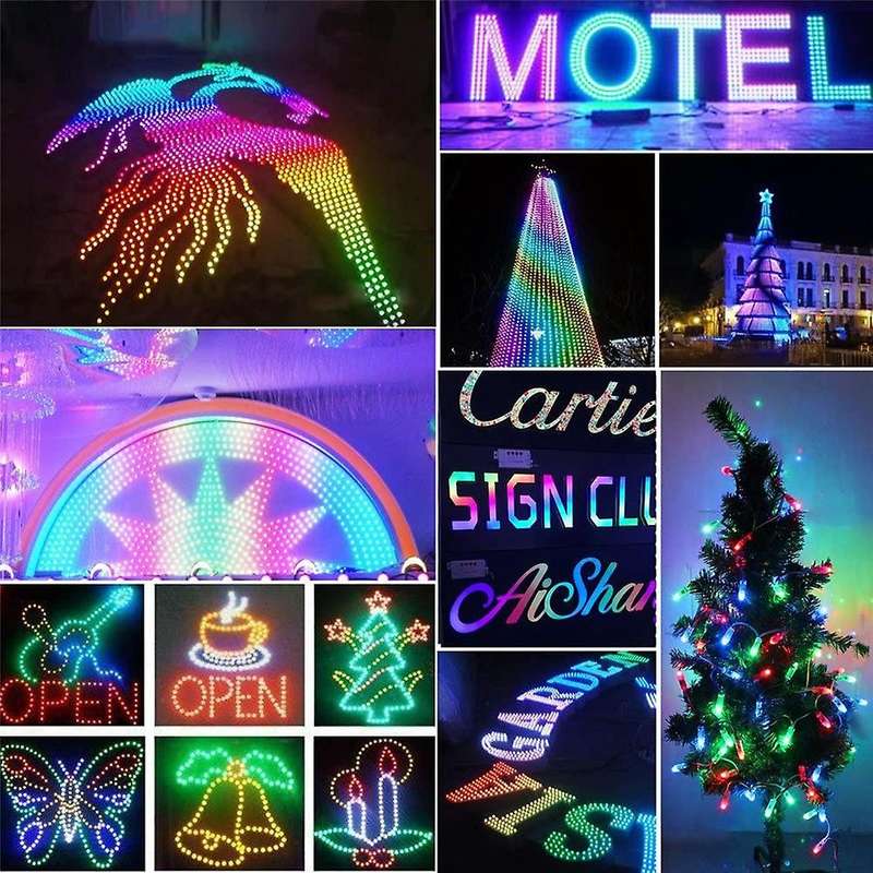 50pcs Ws2811 Rgb Led Pixels Light 12mm Color Led Module Light Dc12v