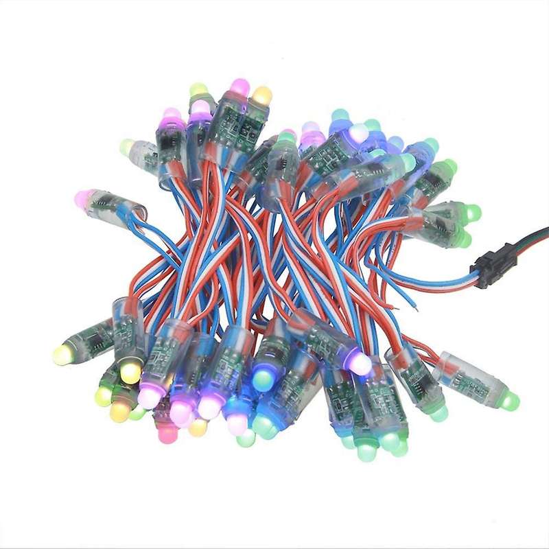 50pcs Ws2811 Rgb Led Pixels Light 12mm Color Led Module Light Dc12v