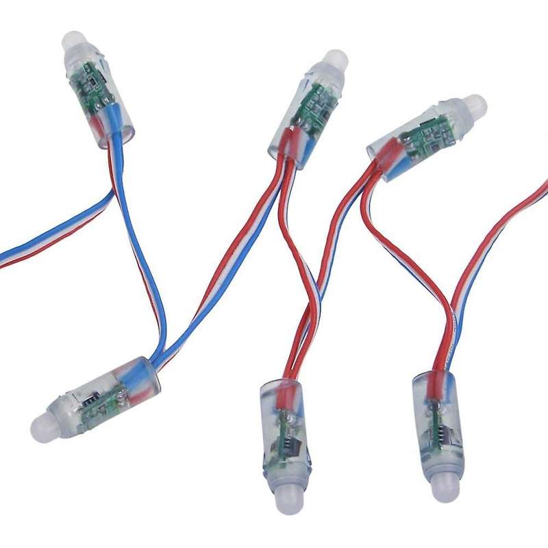 50pcs Ws2811 Rgb Led Pixels Light 12mm Color Led Module Light Dc12v