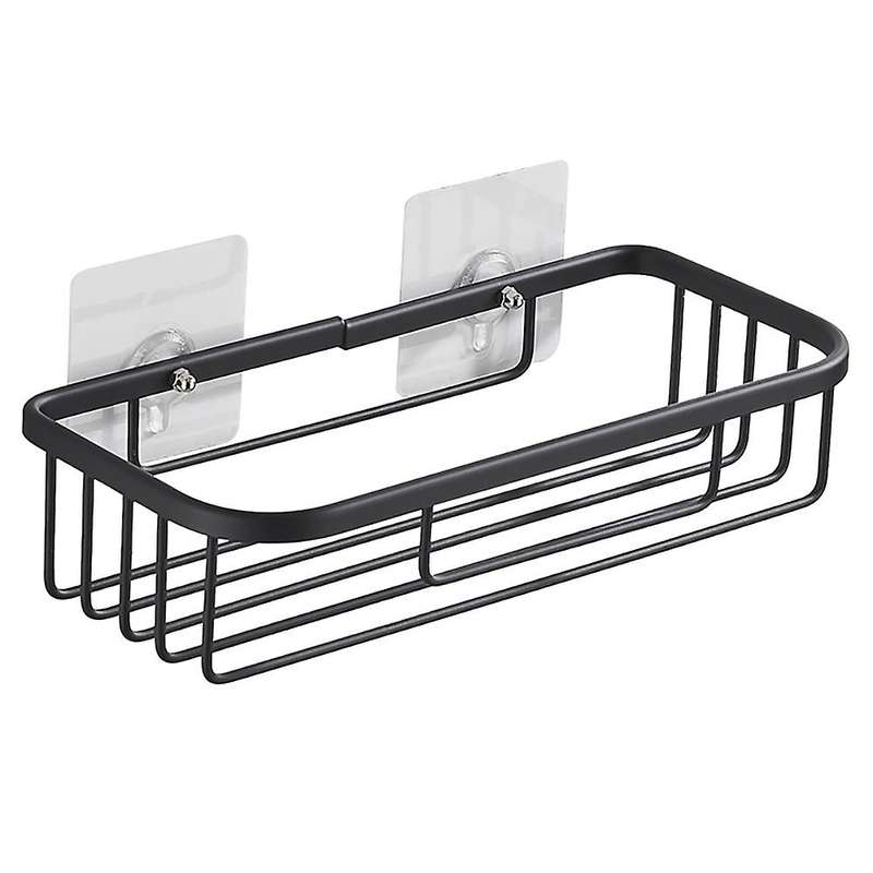 Durable Anti-rust Wall Mounted Paper Towel Holders Black Basket