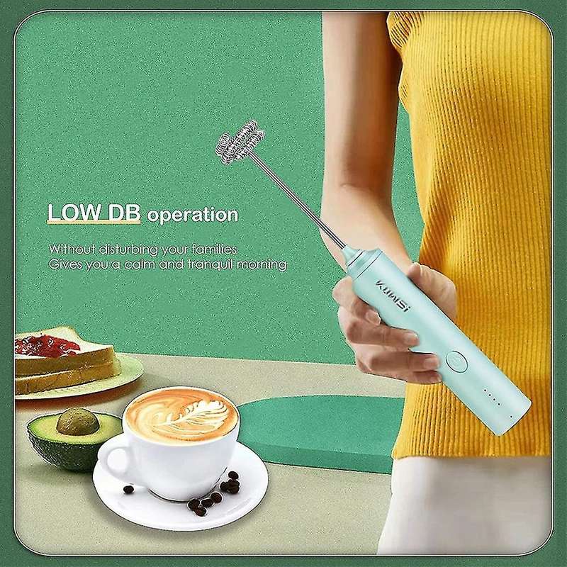 4 Speeds Electric Foamer Maker, Mini Mixer Blender for Coffee Latte A