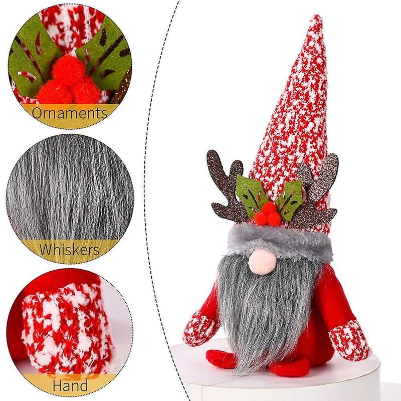New Kids Toys Christmas Snow Red Faceless Rudolph Doll for Children