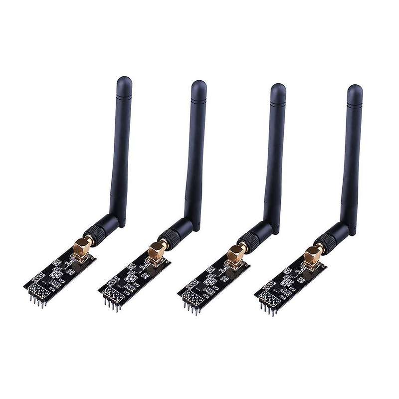 4pcs 2.4g Nrf24l01+pa+lna Wireless Module with Antenna 1000 Meters