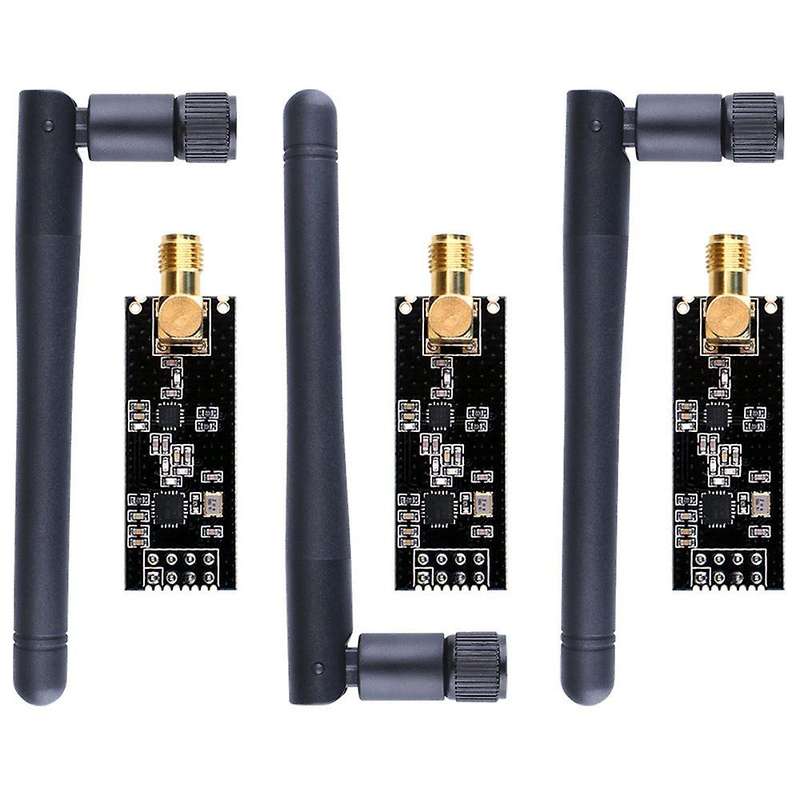 4pcs 2.4g Nrf24l01+pa+lna Wireless Module with Antenna 1000 Meters