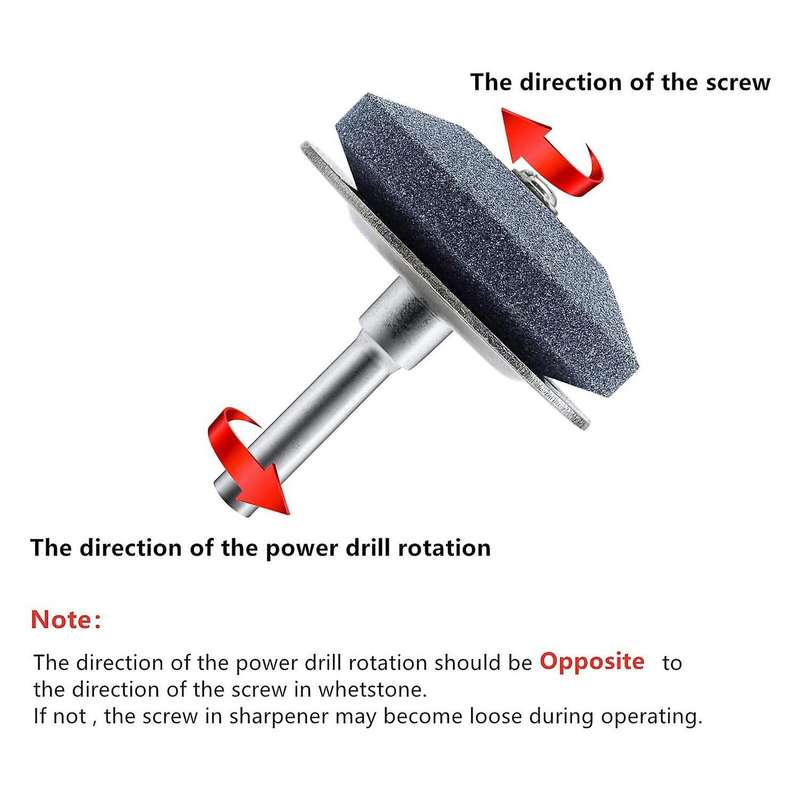 Lawn Mower Blade Sharpener for Power Drill Hand Drill, Blade Balancer