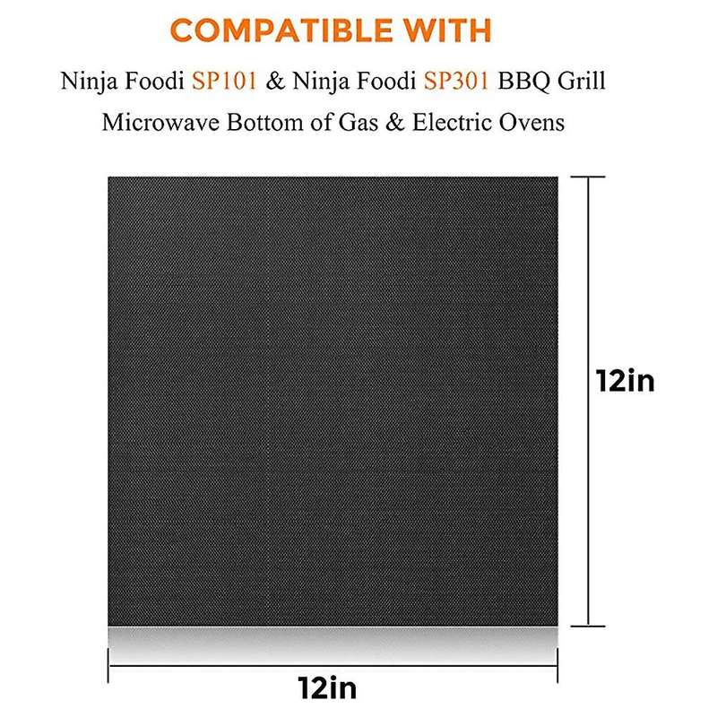 3pcs Air Fryer Liners, Non-stick Oven Mat Compatible Ninja Foodi