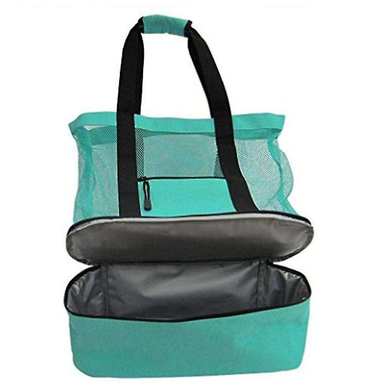 Ladies Picnic Bag Mesh Refrigerator Compartment Oversized -green