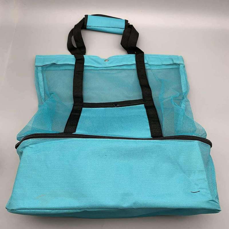 Ladies Picnic Bag Mesh Refrigerator Compartment Oversized -green