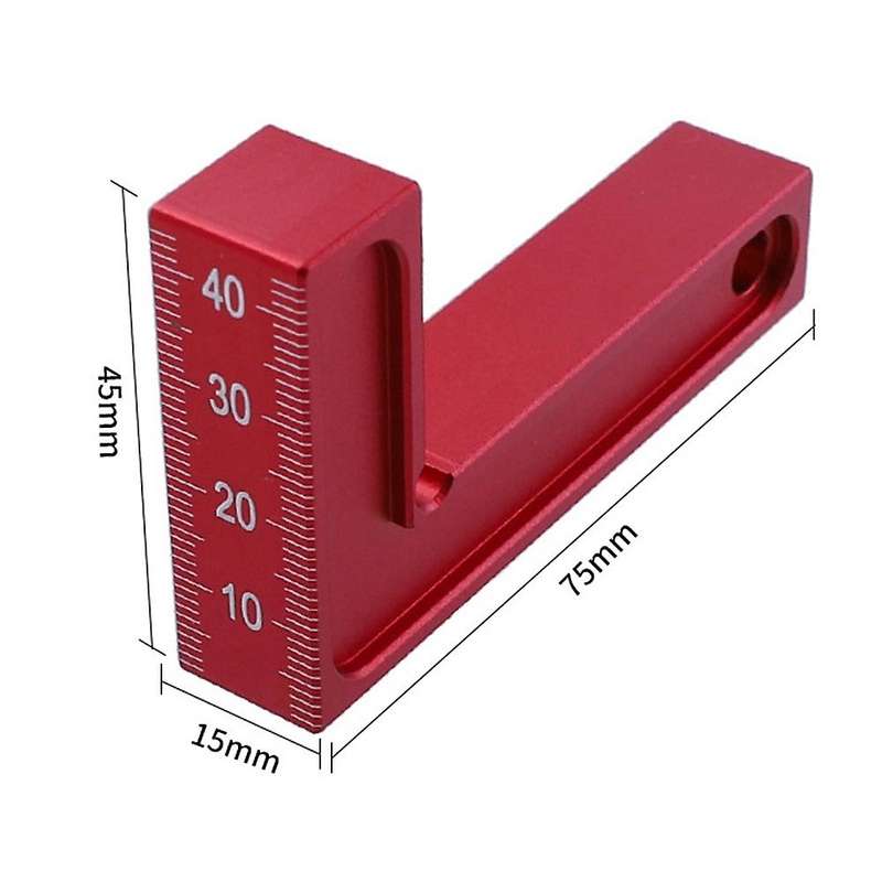 Aluminium Alloy 90 Degree Clamping Right Angle Positioning Ruler