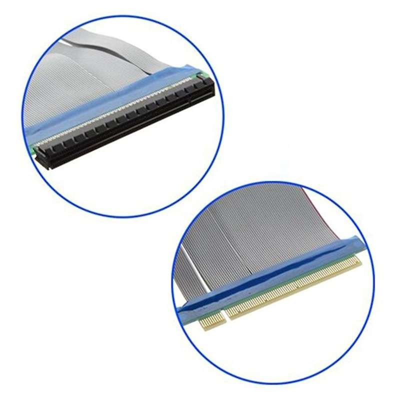 2 Pcs Mining Dedicated Pci-e 16x Graphics Card Extension Cable