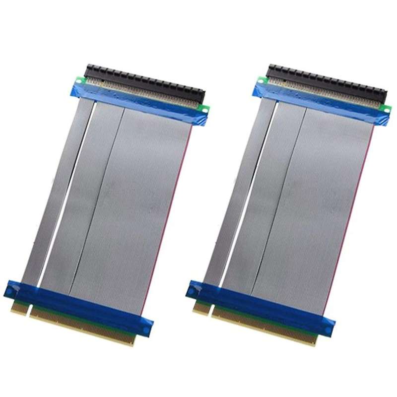 2 Pcs Mining Dedicated Pci-e 16x Graphics Card Extension Cable