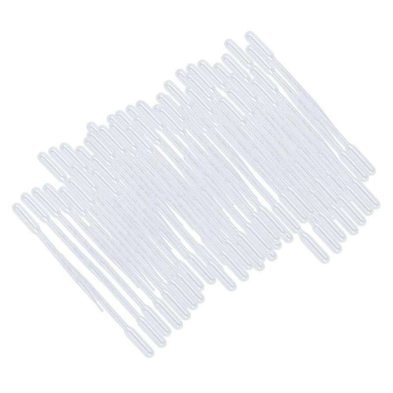 50 Pieces 10ml Clear Plastic Transfer Pipet Pasteur Pipettes Droppers