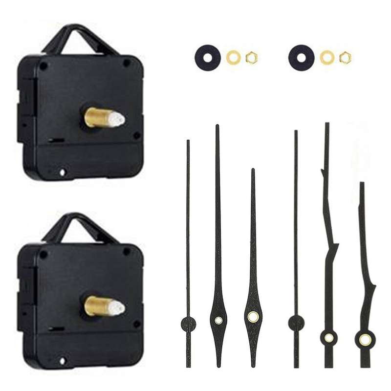 2pcs Quartz Wall Clock Movement Mechanism for 12 Inch Clock,rhombus