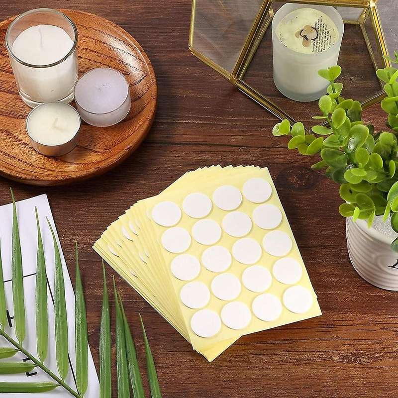 800pc Candle Wick Stickers Double-sided Heat-resistant for Candle Diy