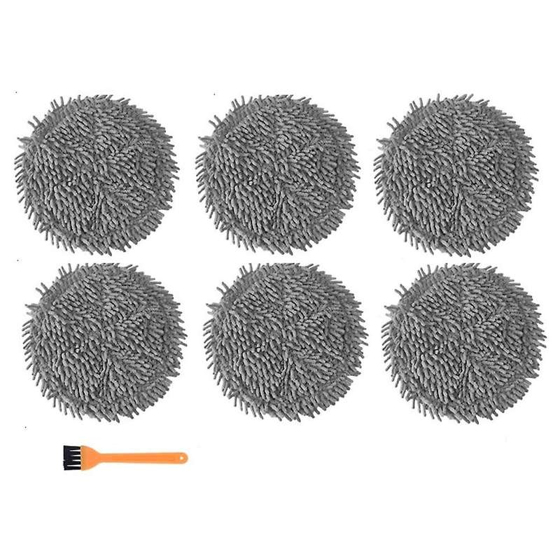 6pcs Washable Mop Cloth for Xiaomi Mijia Pro Stytj06zhm Robot
