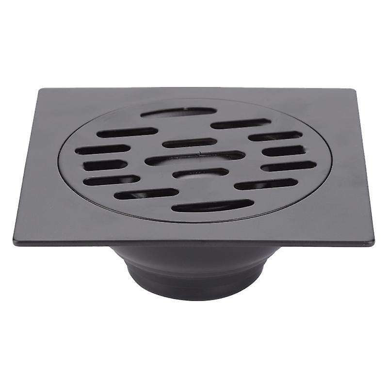 Stainless Steel Duty Drain Cover Home Shower Floor Drain Black 1#
