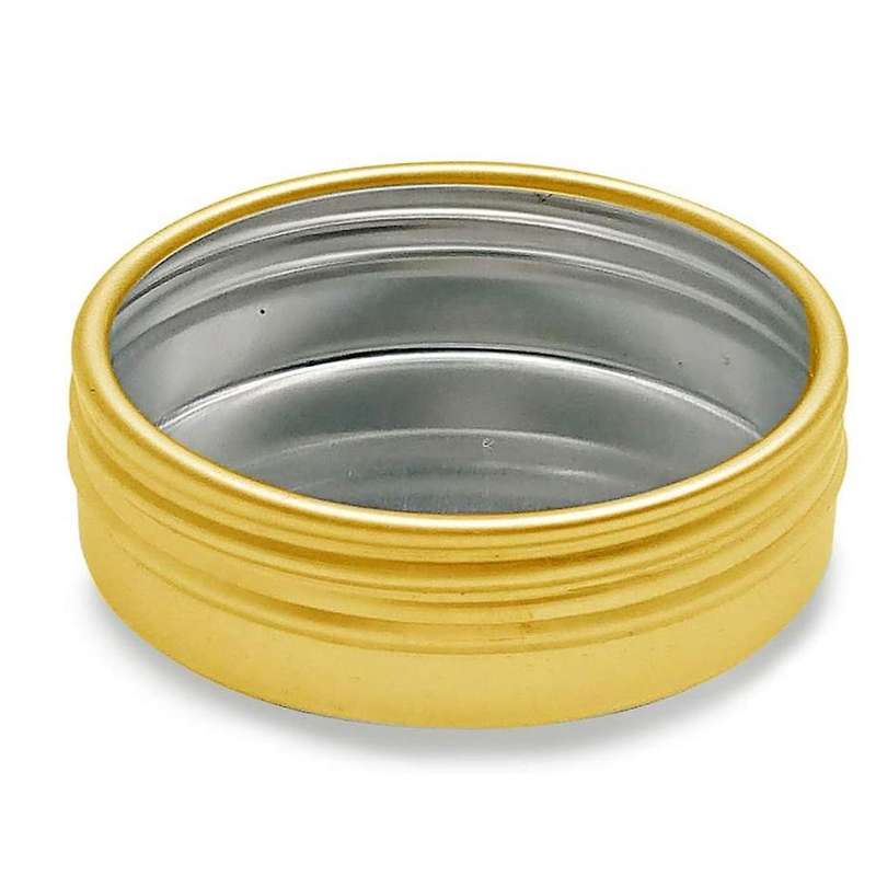 12 Pcs Aluminum Tin Jar 2 Ounce 60 Ml Containers with Lids Round