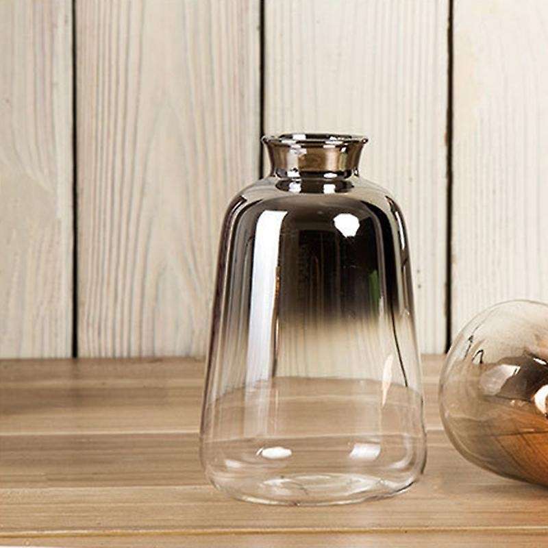Nordic Silver Glass Vase Nordic Electroplated Flower Vases (9x14cm)