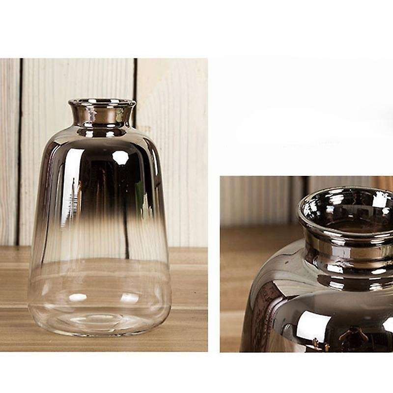 Nordic Silver Glass Vase Nordic Electroplated Flower Vases (9x14cm)