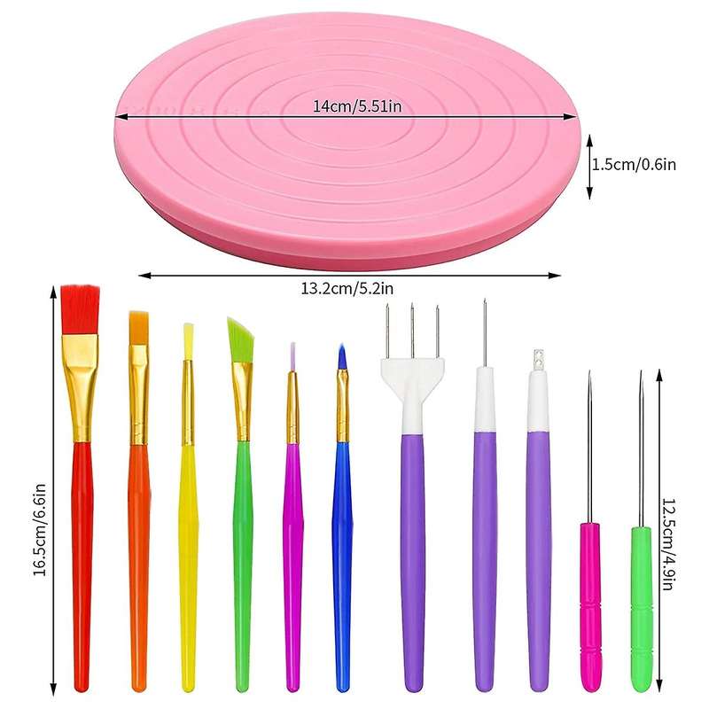 Cookie Decorating Kit,cookie Turntable,cookie Brushes, Baking Tools