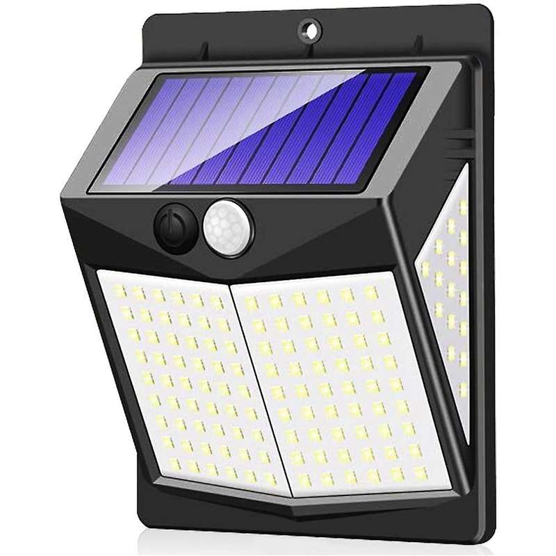 Solar Security Lights Outdoor, 140 Led Solar Sensor Lights 1 Pack
