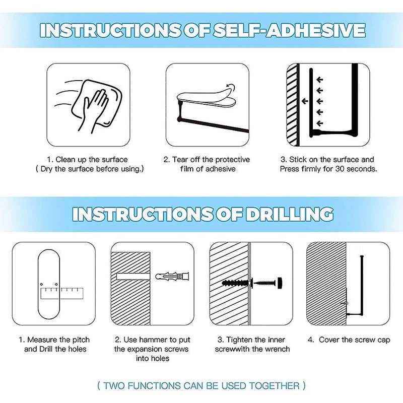 Roll Paper,wall Mount Holder Kitchen Tissue Towel Rack Holders A