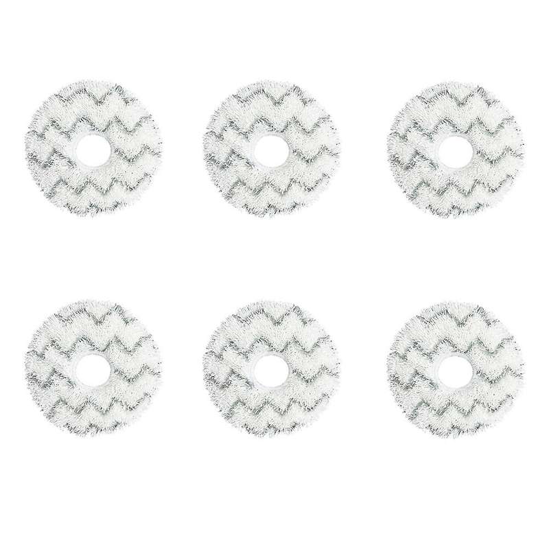 6pcs Wave Pattern Mop Cloth for Ecovacs Deebot X1 Omni Turbo Robot