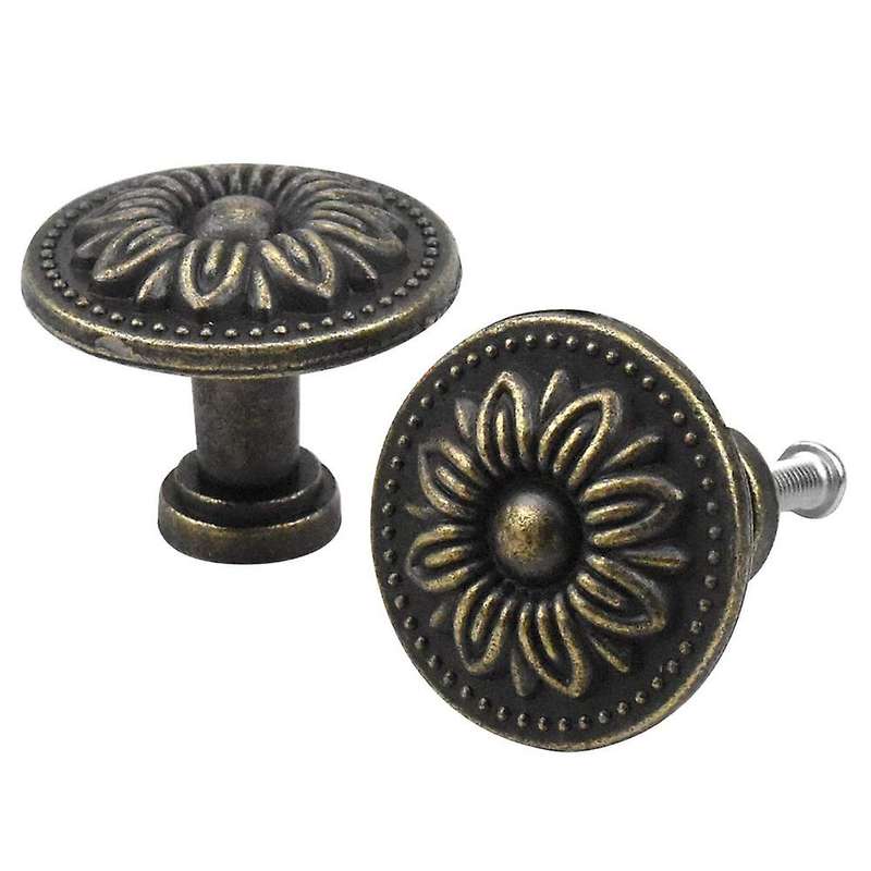 10pcs Cabinet Knob 32mm Vintage Drawer Cupboard Door Drawer Pull Knob