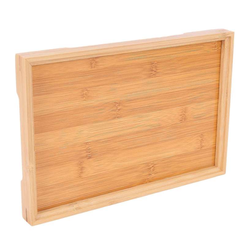 Wooden Serving Tray Kung Fu Tea Cutlery Trays Storage Pallet 28x19cm