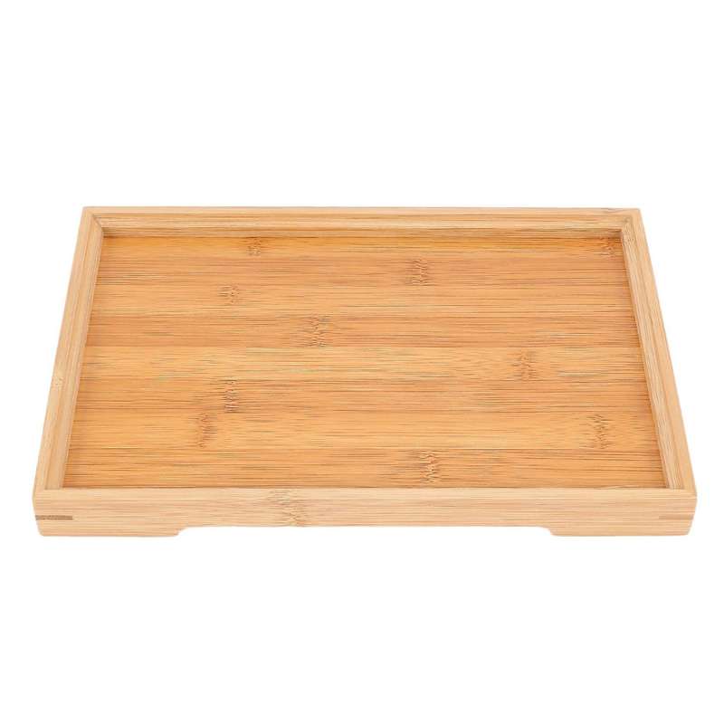 Wooden Serving Tray Kung Fu Tea Cutlery Trays Storage Pallet 28x19cm