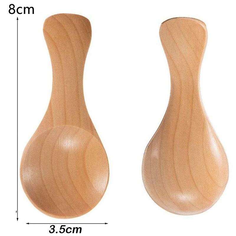 Small Wooden Spoons for Kitchen Cooking Seasoning Coffee Sugar 20pcs