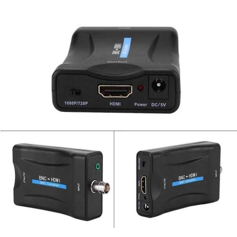Bnc to Hdmi Converter Adapter Female Cvbs Bnc Hdmi Coax 1080p Output