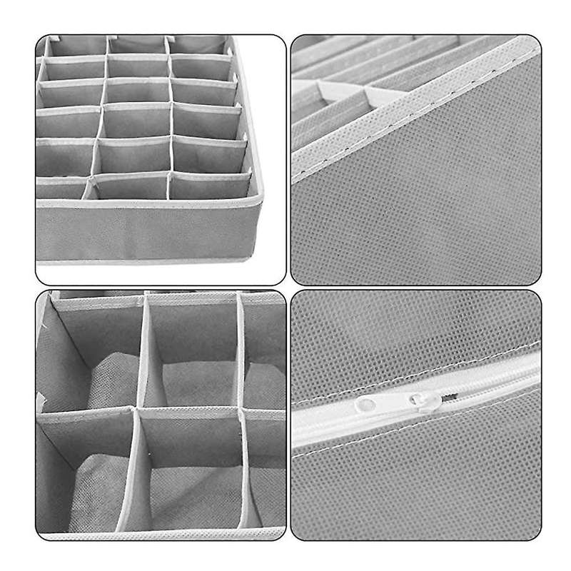 2 Pcs Drawer Organisers, Foldable Drawer Dividers Wardrobe Organisers